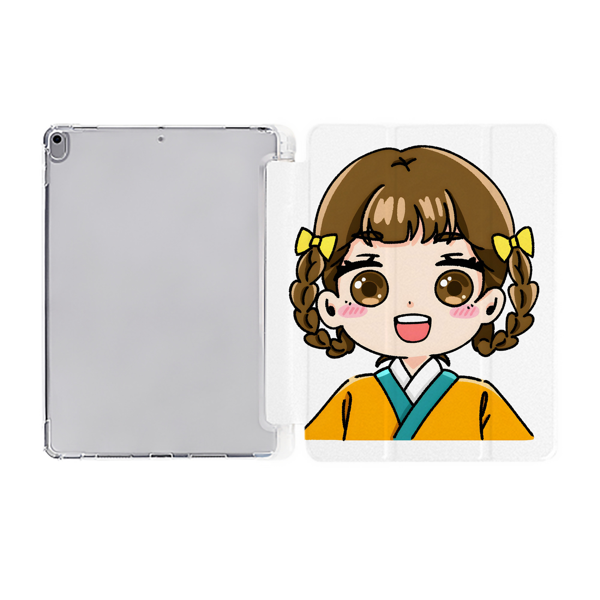 （画像用） 薬屋のひとりごと The Apothecary Diaries IPad ケース ペン収納付き 三つ折りスタンド PUレザー×シリコン 対応機種9.5/10.5/10.9インチ